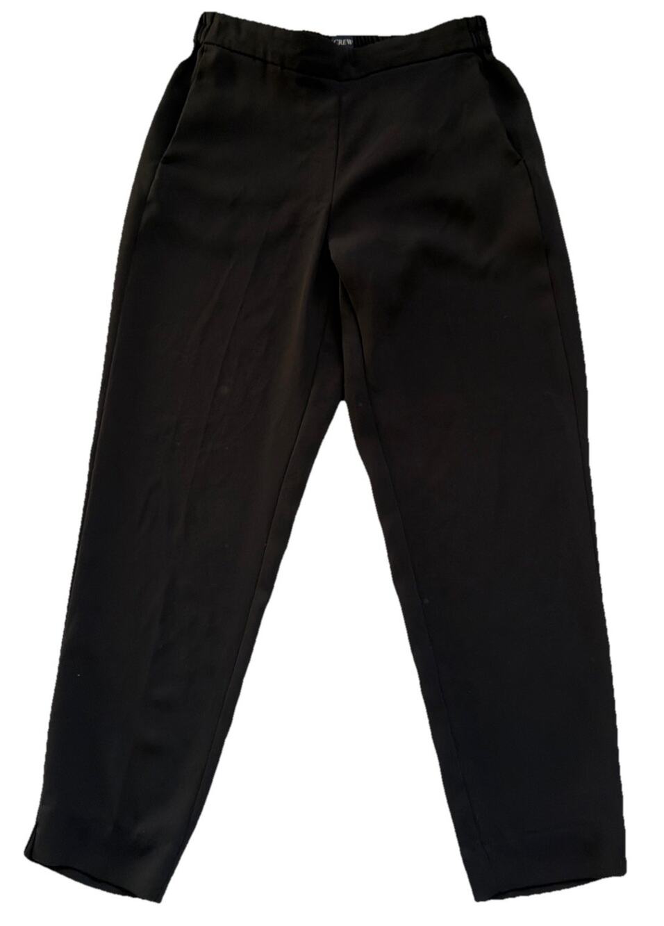 J. Crew Jamie Pant Womens 4 Black High Rise Pull On Ankle Career Work Preppy